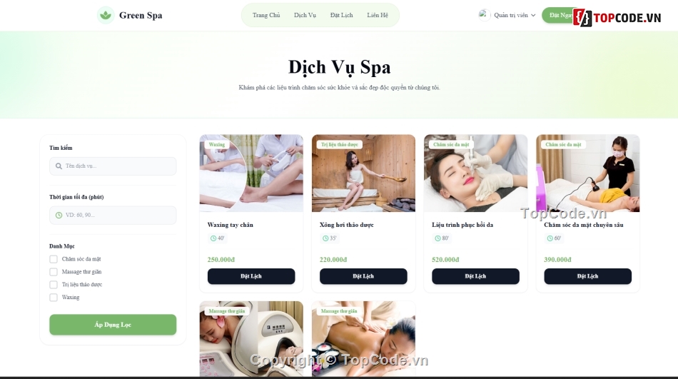 Book Store Web,king,đặt lịch